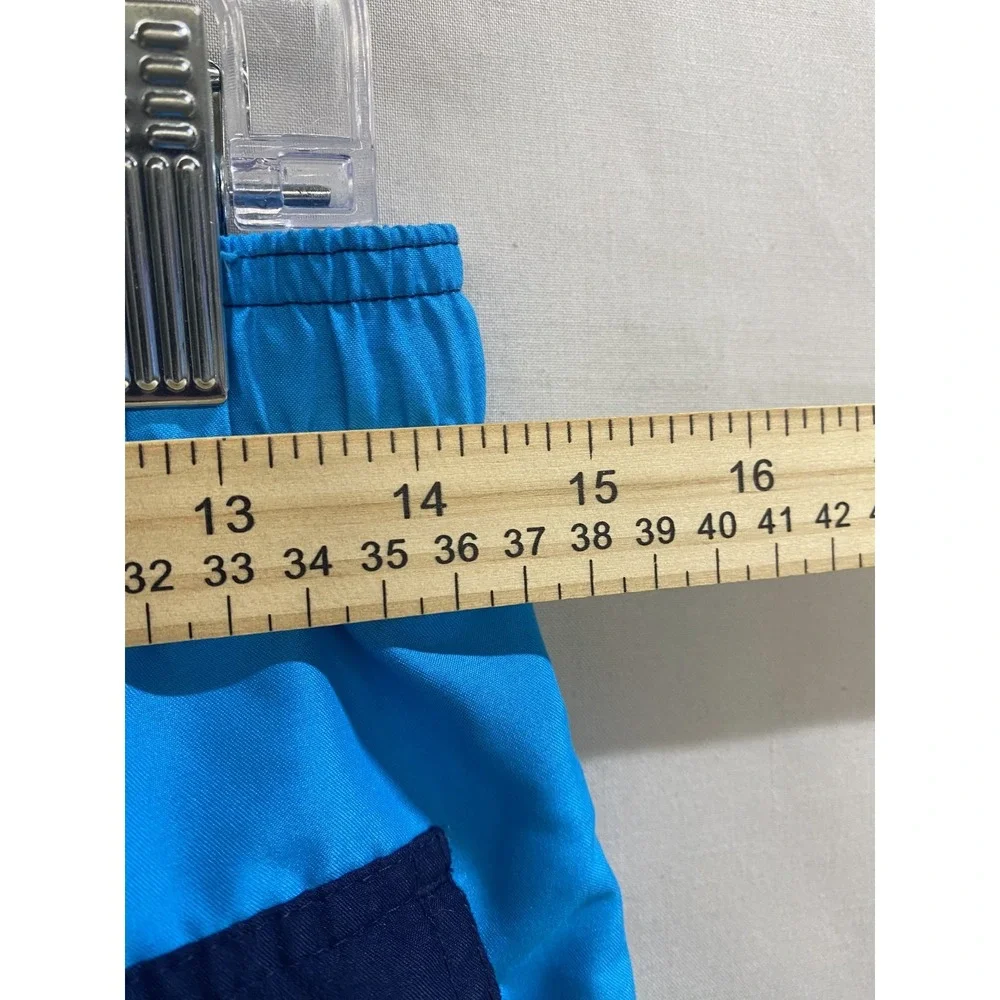 Ocean Pacific OP Swim Trunks Shorts Boys L 10-12 Blue Orange Colorblock Surfing